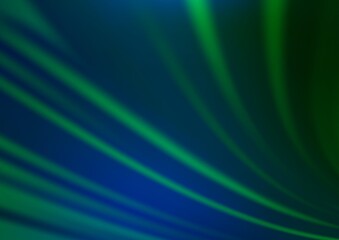 Dark Blue, Green vector abstract blurred template.
