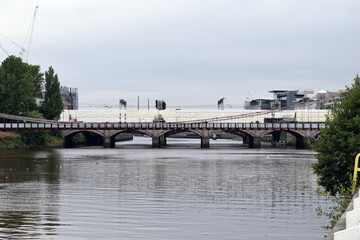 Fototapeta premium Bridges over Large River 