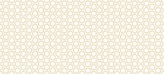 Background pattern seamless geometric circle double line abstract gold luxury color vector. Christmas background.