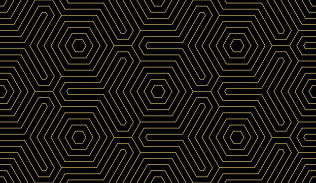 Background pattern seamless geometric line abstract gold luxury color vector. Christmas background.