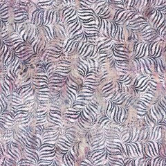 Seamless hand drawn lines mixed media collage design in old aged worn look. Line design overlaid, mottled, and distressed on fabric texture. Seamless repeat raster jpg pattern swatch.