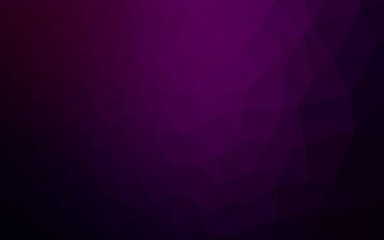 Obraz premium Dark Purple vector polygonal pattern.