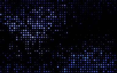 Dark BLUE vector template with circles.