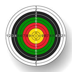 target archery sport vector