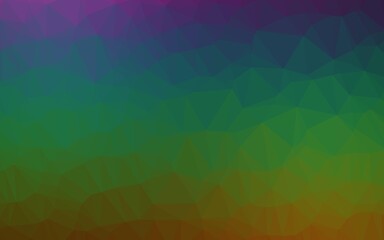 Dark Multicolor, Rainbow vector abstract polygonal cover.