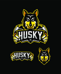 siberian husky illustration set © STUVV