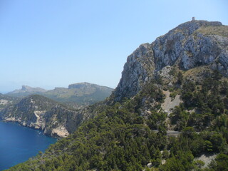 The beautiful nature and coastal landscapes of the Balearic Island of Mallorca in the Spanish...