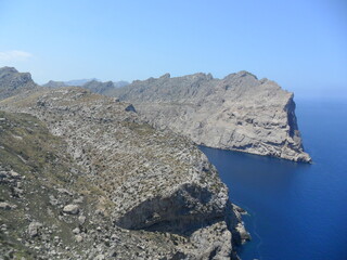 The beautiful nature and coastal landscapes of the Balearic Island of Mallorca in the Spanish...