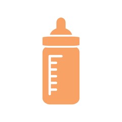 Feeding Bottle Icon Color Design Vector Template Illustration