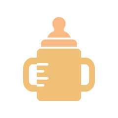 Fototapeta premium Feeding Bottle Icon Color Design Vector Template Illustration