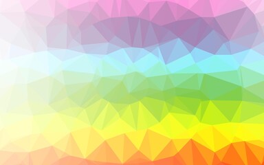 Light Multicolor, Rainbow vector polygonal pattern.