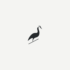 Bird logo fly vector icon
