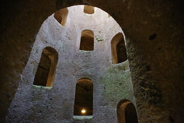 Obraz premium Well of San Patrizio in the city of Orvieto in Italy