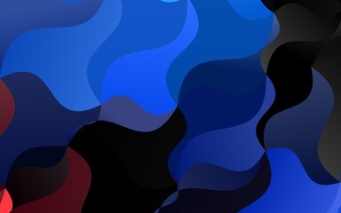 Light Blue, Red vector pattern with lamp shapes.