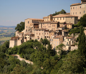 View of the city of Todi in Italy