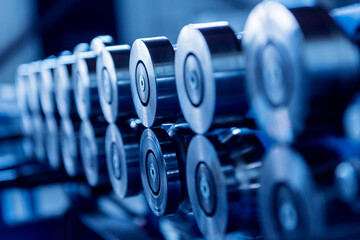 Metal sheet forming machine at the modern metalwork factory.