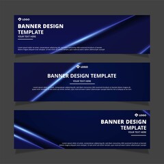 Set of creative modern abstract vector business banners design. Template ready for use in web or print design.