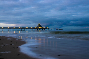 beach at night in Heringsdorf