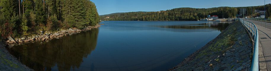 Lipno Reservoir in Bohemian Forest,Cesky Krumlov District,South Bohemian Region,Czech republic,Europe
