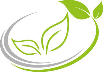 Bl&auml;tter, Pflanze, G&auml;rtner und Wellness Logo