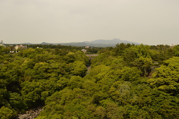 Obraz premium Exploring the beautiful waterfalls and nature of Jeju Island in South Korea