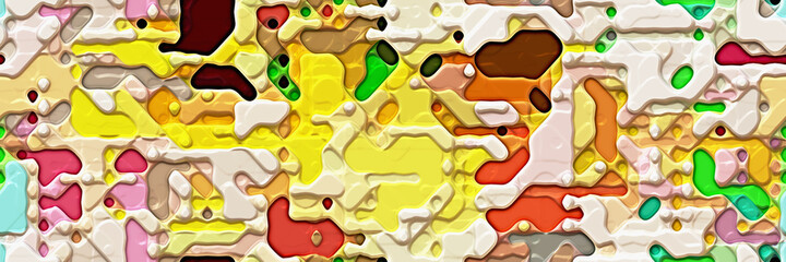 3d abstract geometric- artistic style. Illustration rendering