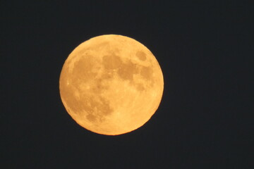 full moon in the night sky