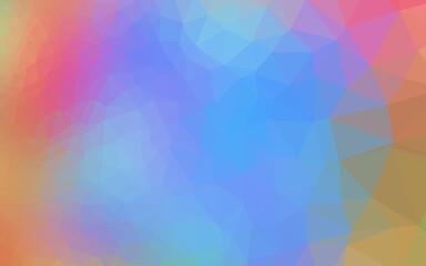 Obraz premium Light Multicolor, Rainbow vector abstract polygonal cover.