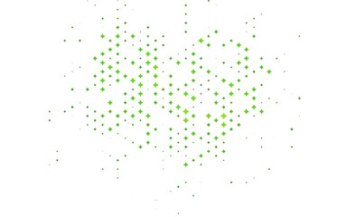 Light Green vector pattern with christmas stars.