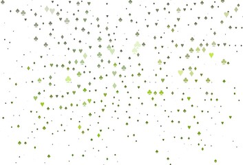 Light Green vector background with cards signs.