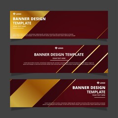 Set of creative modern abstract vector business banners design. Template ready for use in web or print design.