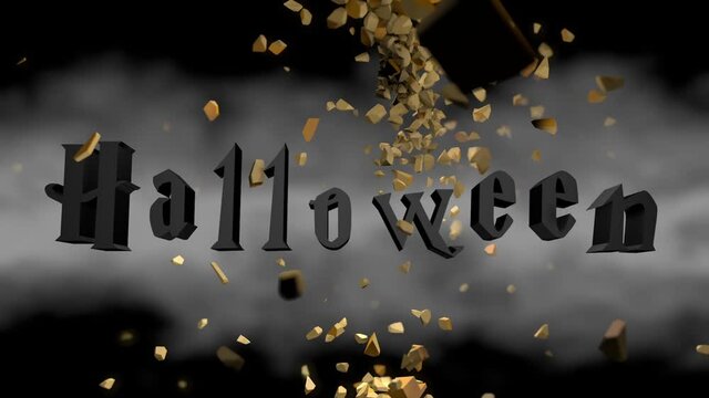 Halloween distruzione zucca.