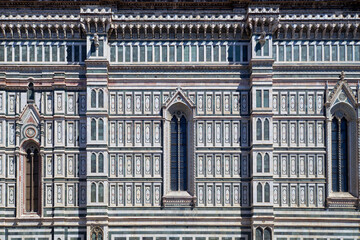 Santa Maria Del Fiore cathedral facade details