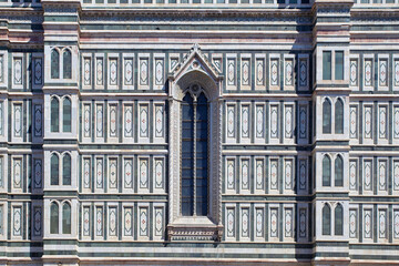 Santa Maria Del Fiore cathedral facade details