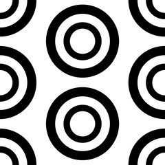 円形　シームレスパターン　モノトーンC