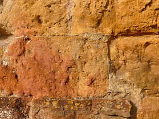 Medieval wall of a castle in Germany
