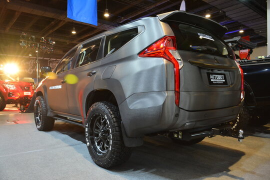 Mitsubishi montero suv at Manila Auto Salon car show in Pasay, Philippines
