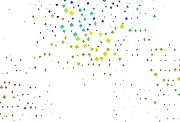 Light Blue, Yellow vector layout with elements of cards.