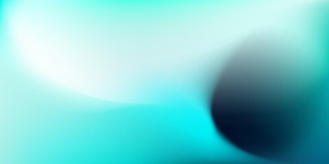Abstract Gradient teal white blue background. Blurred mint turquoise green water backdrop for your graphic design, banner, summer, winter or aqua poster, website