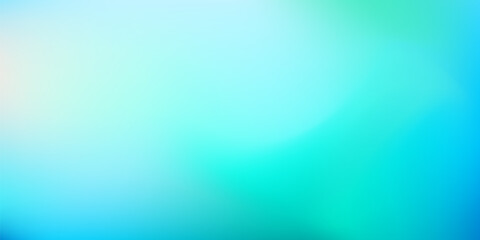 Abstract teal blue background. Blurred gradient turquoise backdrop. Vector illustration for your graphic design, banner, water or aqua poster, website