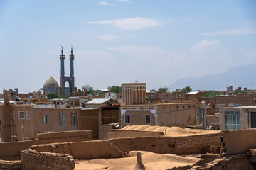 yazd view in Iran Persia mosque