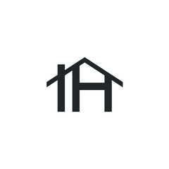 Real estate logo house logo - rent home agent business property apartment office urban rent city skyscraper buy holding realtor residence Cityscape