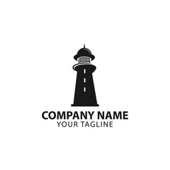 Creative Lighthouse Concept Logo Design Template,Lighthouse logo template