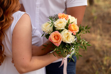 Obraz na płótnie Canvas Wedding bridal bouquet