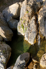 Buccatoggio canyon in Upper Corsica mountain