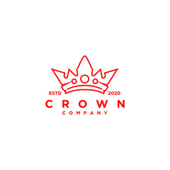 Queen King Princess Crown Royal Beauty Luxury Elegant Logo Design