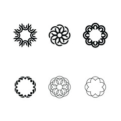 Water lily Lotus logo flower logo - beauty spa flower symbol wellness health meditation beauty luxury natural fitness yoga lifestyle treatment petals salon organic calming cosmetics