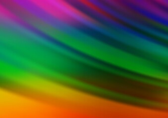 Dark Multicolor, Rainbow vector background with straight lines.