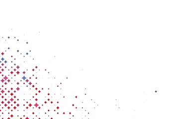 Light Blue, Red vector pattern with christmas stars.