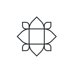 Water lily Lotus logo flower logo - beauty spa flower symbol wellness health meditation beauty luxury natural fitness yoga lifestyle treatment petals salon organic calming cosmetics
